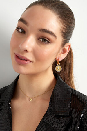 Round earrings - gold/silver h5 Picture4